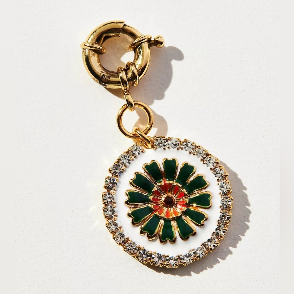 New Anthropologie Tova Petals Crystal Charm